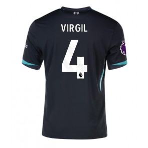 Liverpool Virgil van Dijk #4 Replika Udebanetrøje 2024-25 Kortærmet